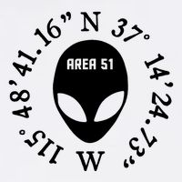 Area 51 Coordinates Ufo Alien Funny Garment-Dyed Sweatshirt