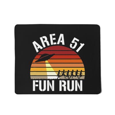 Area 51 Fun Run T I Aliens Ufo Roswell Alien Mousepad