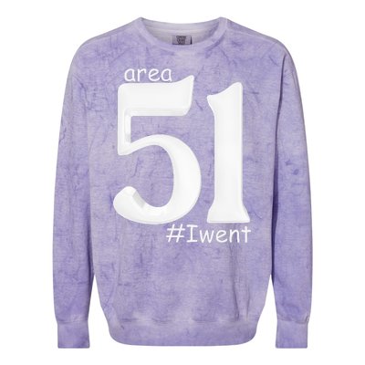 Area 51 #Iwent Colorblast Crewneck Sweatshirt