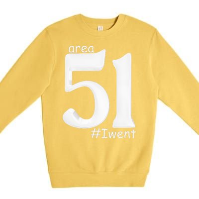 Area 51 #Iwent Premium Crewneck Sweatshirt