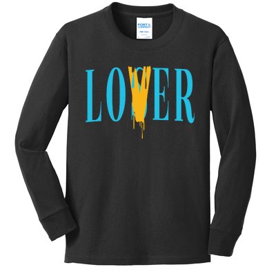 Aqua 5s Shirts To Match Sneaker Match Tees Black Lover Kids Long Sleeve Shirt