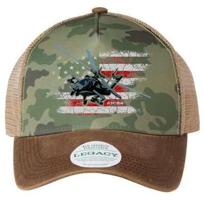 Ah 64 Apache Bringing In The Muscle Veteran Gifts Legacy Tie Dye Trucker Hat
