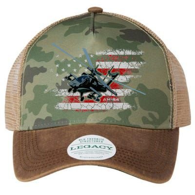 Ah 64 Apache Bringing In The Muscle Veteran Gifts Legacy Tie Dye Trucker Hat