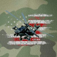 Ah 64 Apache Bringing In The Muscle Veteran Gifts Legacy Tie Dye Trucker Hat