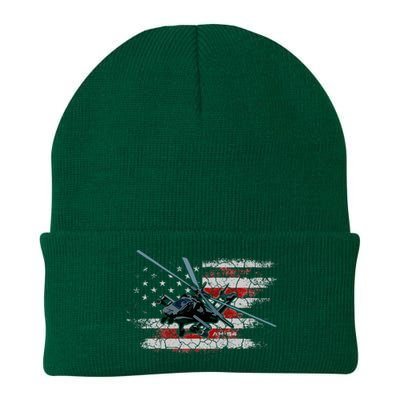 Ah 64 Apache Bringing In The Muscle Veteran Gifts Knit Cap Winter Beanie