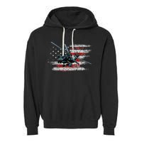 Ah 64 Apache Bringing In The Muscle Veteran Gifts Garment-Dyed Fleece Hoodie