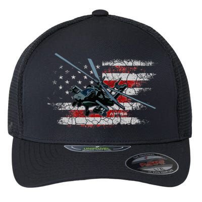 Ah 64 Apache Bringing In The Muscle Veteran Gifts Flexfit Unipanel Trucker Cap