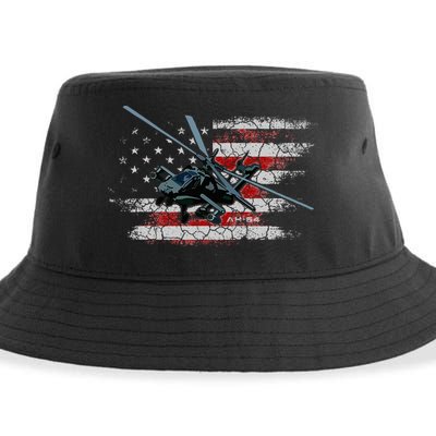 Ah 64 Apache Bringing In The Muscle Veteran Gifts Sustainable Bucket Hat