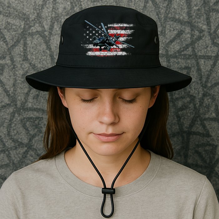 Ah 64 Apache Bringing In The Muscle Veteran Gifts Bucket Hat