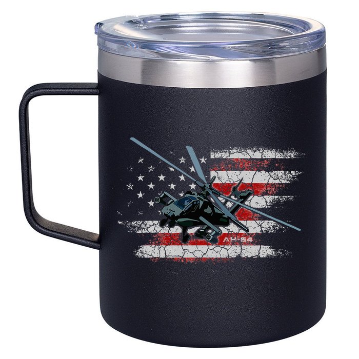 Ah 64 Apache Bringing In The Muscle Veteran Gifts 12oz Stainless Steel Coffee Mug