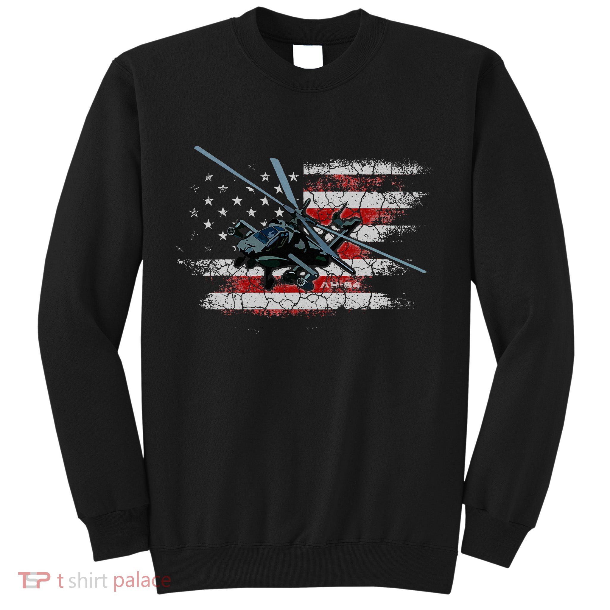 Ah 64 Apache Bringing In The Muscle Veteran Gifts Tall Sweatshirt