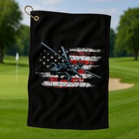 Ah 64 Apache Bringing In The Muscle Veteran Gifts Golf Towel