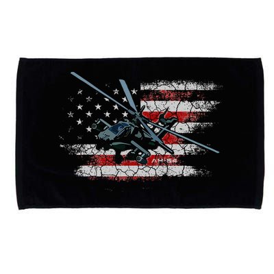 Ah 64 Apache Bringing In The Muscle Veteran Gifts Microfiber Hand Towel