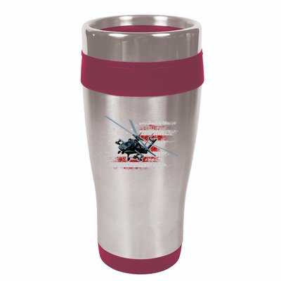 Ah 64 Apache Bringing In The Muscle Veteran Gifts 16oz Travel Tumbler