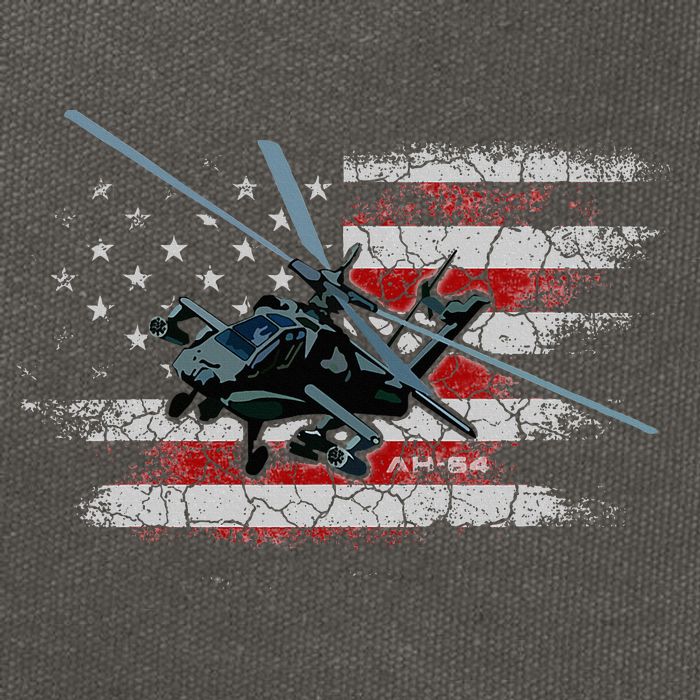Ah 64 Apache Bringing In The Muscle Veteran Gifts Cotton Canvas Backpack
