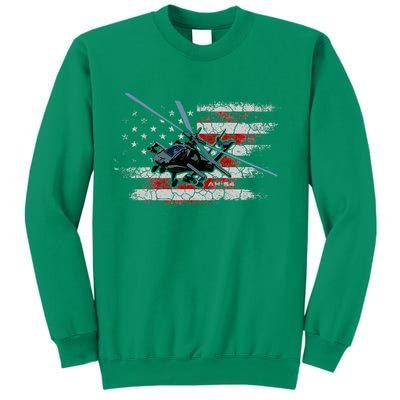 Ah 64 Apache Bringing In The Muscle Veteran Gifts Sweatshirt