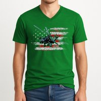 Ah 64 Apache Bringing In The Muscle Veteran Gifts V-Neck T-Shirt