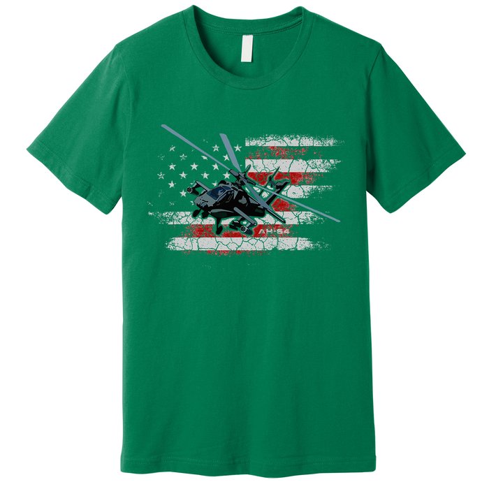 Ah 64 Apache Bringing In The Muscle Veteran Gifts Premium T-Shirt