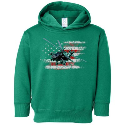 Ah 64 Apache Bringing In The Muscle Veteran Gifts Toddler Hoodie