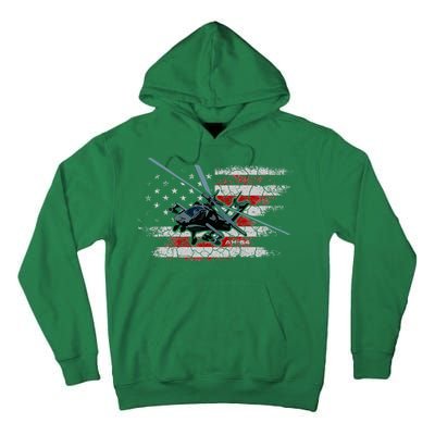 Ah 64 Apache Bringing In The Muscle Veteran Gifts Tall Hoodie