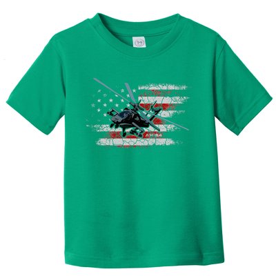 Ah 64 Apache Bringing In The Muscle Veteran Gifts Toddler T-Shirt