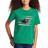 Ah 64 Apache Bringing In The Muscle Veteran Gifts Kids T-Shirt