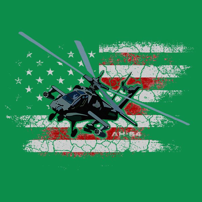 Ah 64 Apache Bringing In The Muscle Veteran Gifts Kids T-Shirt