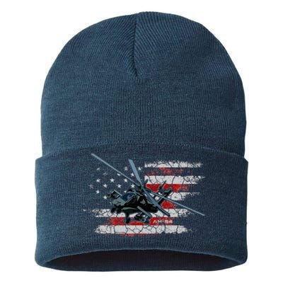 Ah 64 Apache Bringing In The Muscle Veteran Gifts Sustainable Knit Beanie