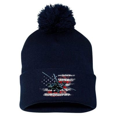 Ah 64 Apache Bringing In The Muscle Veteran Gifts Pom Pom 12in Knit Beanie