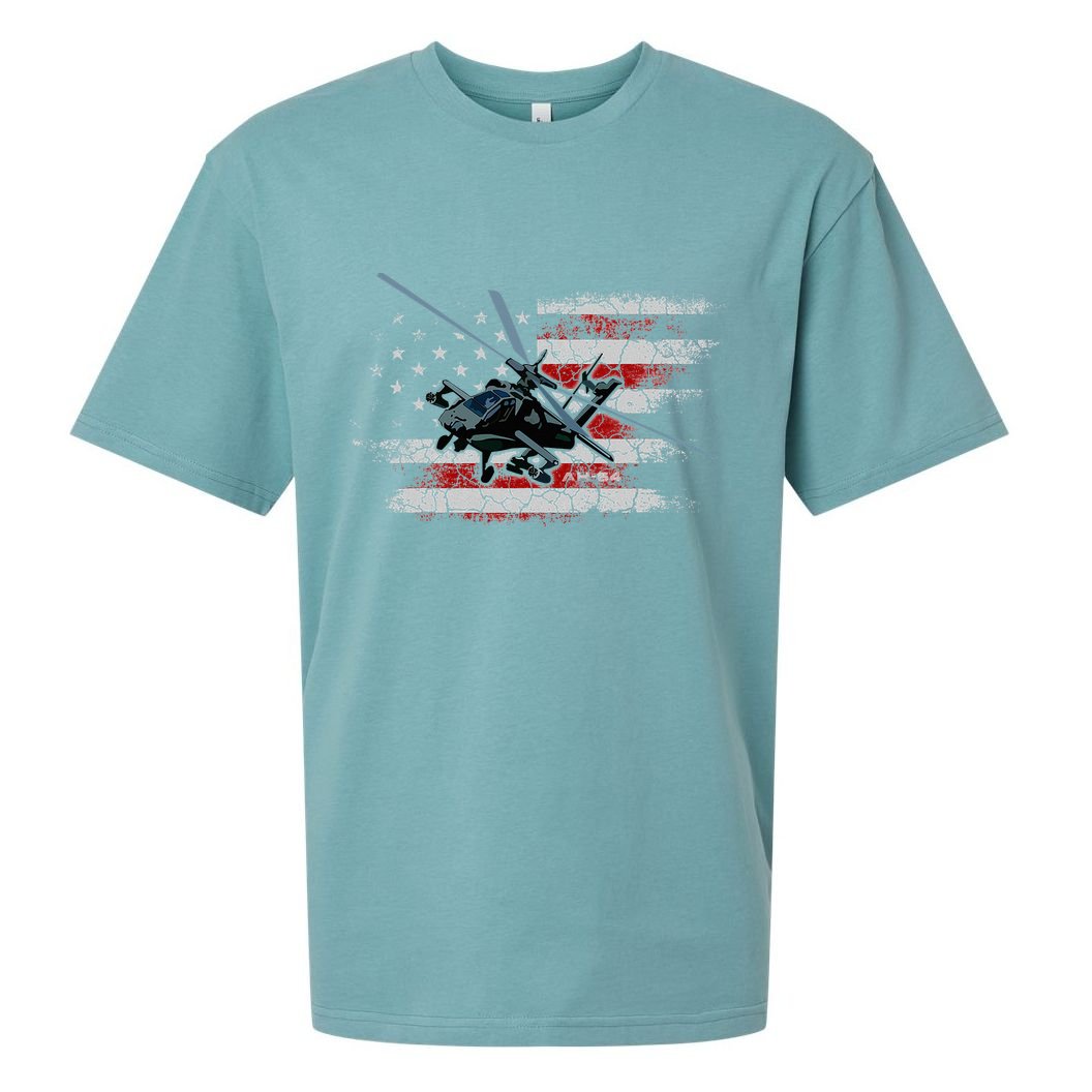 Ah 64 Apache Bringing In The Muscle Veteran Gifts Sueded Cloud Jersey T-Shirt