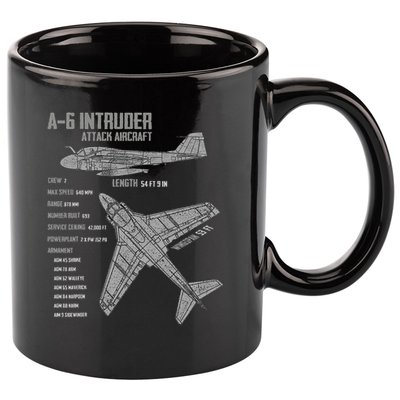 A 6 Intruder 11oz C Handle Ceramic Mug