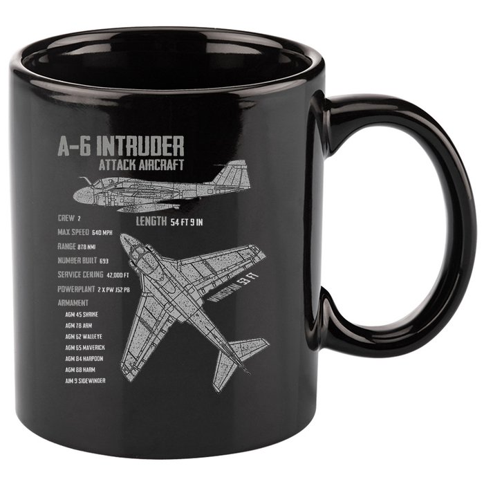 A 6 Intruder 11oz C Handle Ceramic Mug