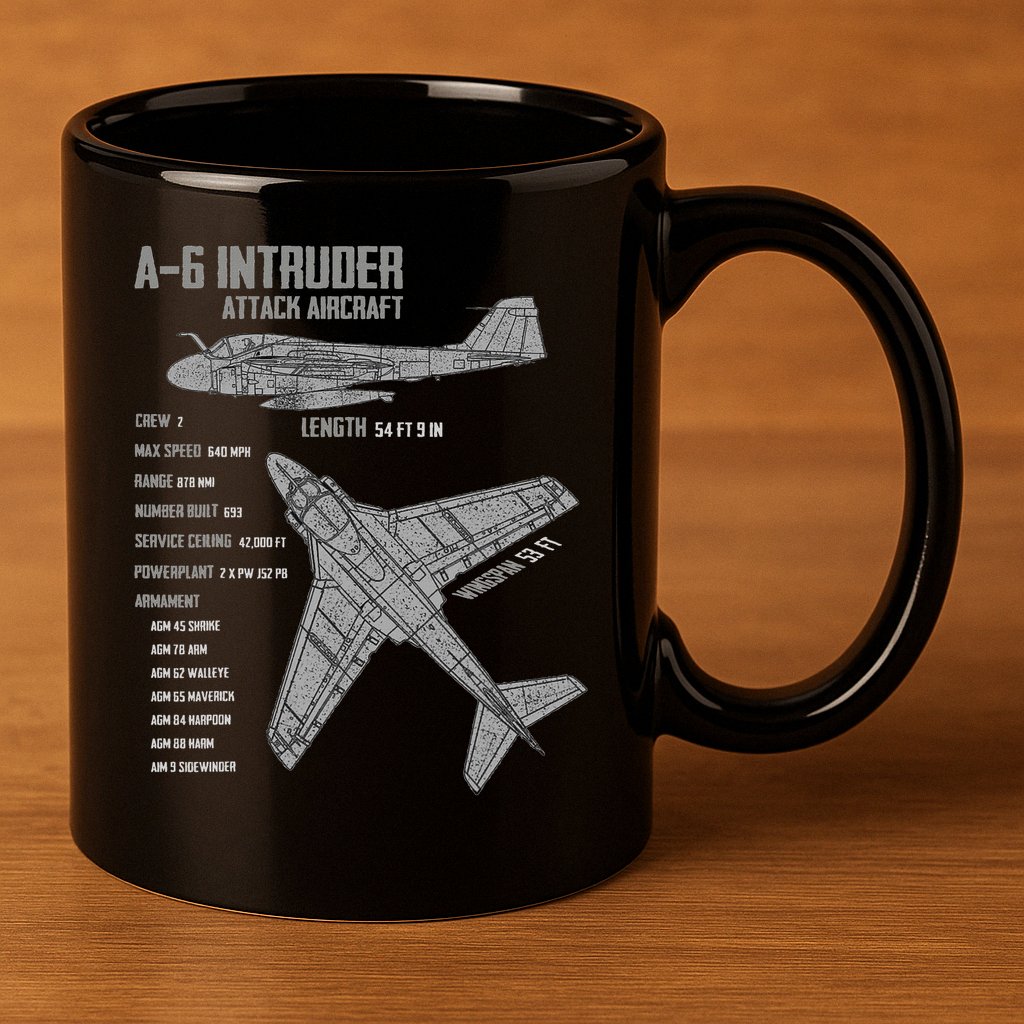 A 6 Intruder 11oz C Handle Ceramic Mug