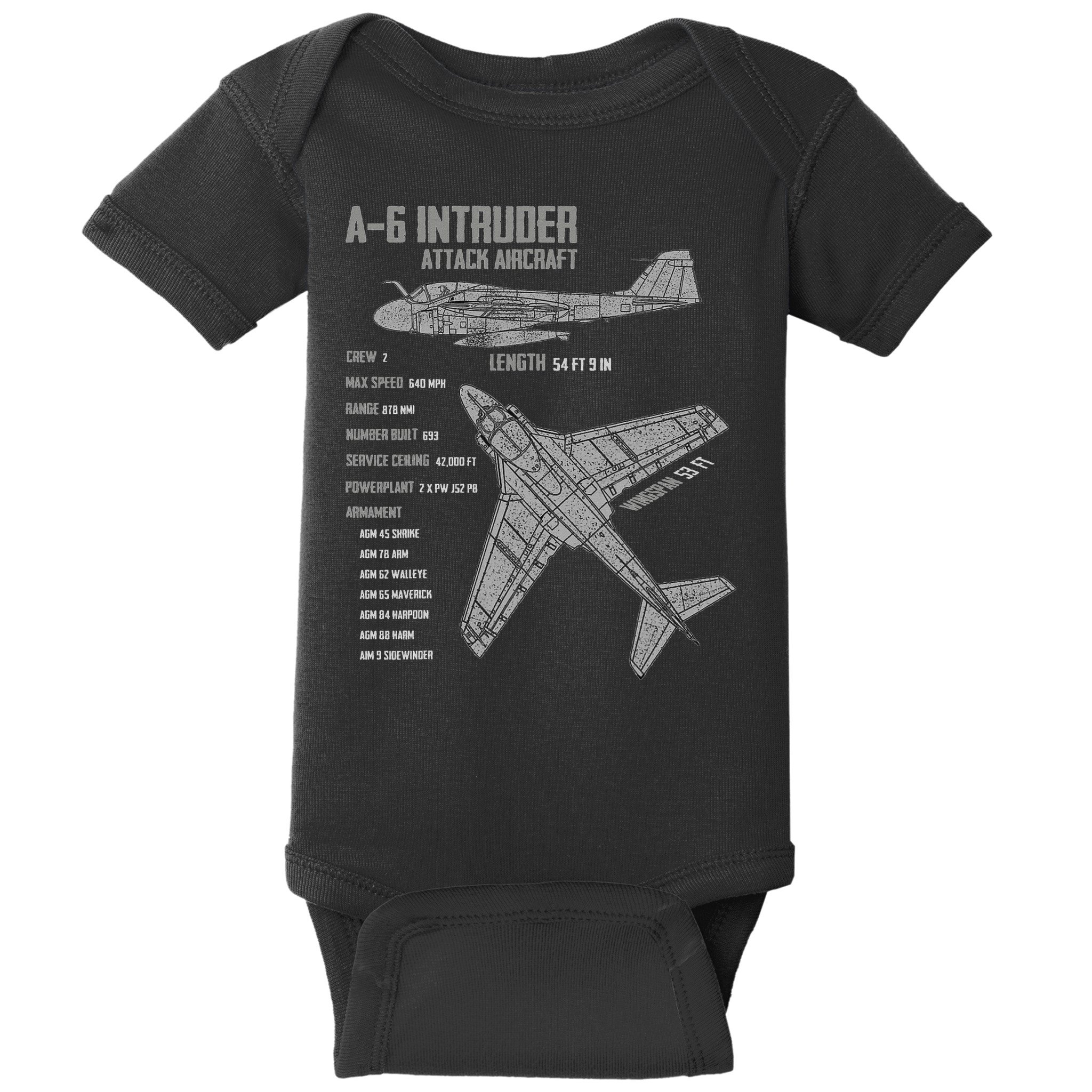 A 6 Intruder Baby Bodysuit