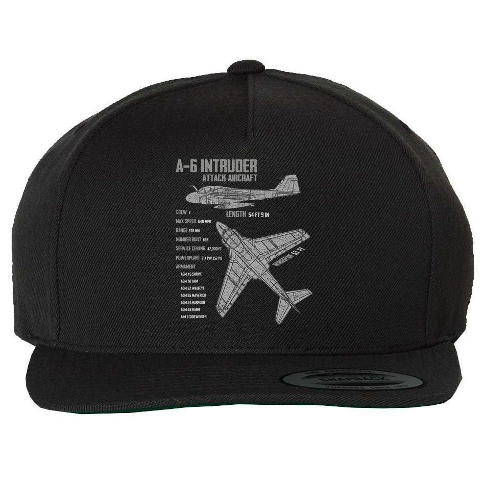A 6 Intruder Wool Snapback Cap