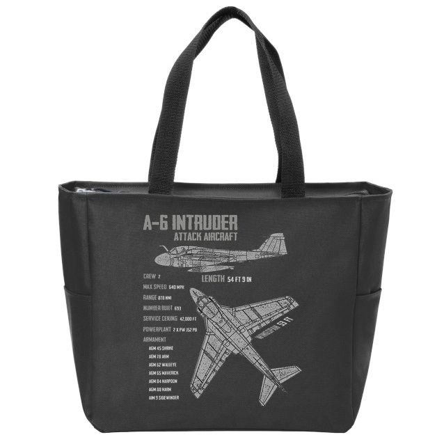 A 6 Intruder Zip Tote Bag