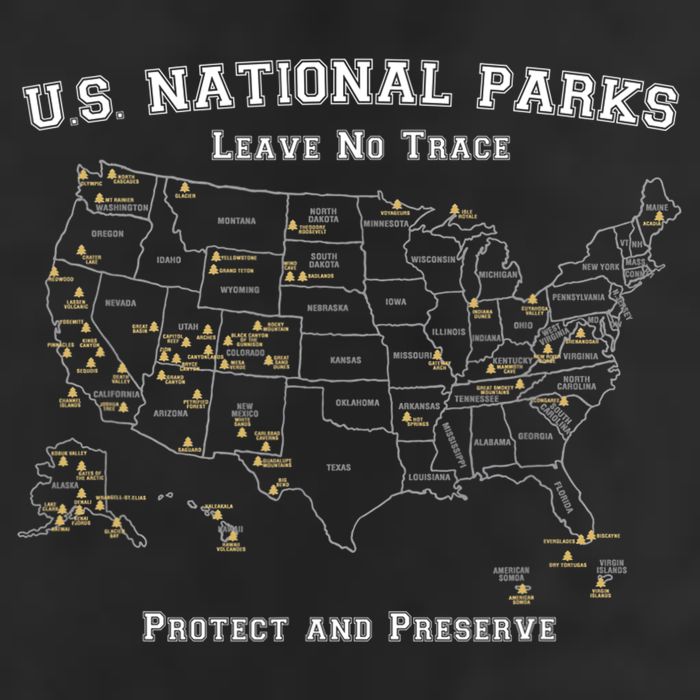All 63 US National Parks Design For Campers Hikers Walkers Adult Drive Performance Visor
