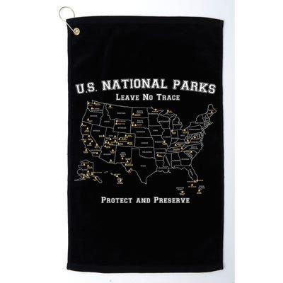 All 63 US National Parks Design For Campers Hikers Walkers Golf Towel