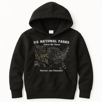 All 63 US National Parks Design For Campers Hikers Walkers Kids Hoodie