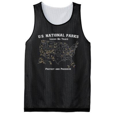 All 63 US National Parks Design For Campers Hikers Walkers Mesh Reversible Basketball Jersey Tank