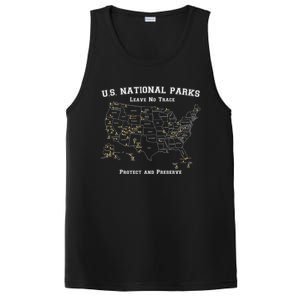 All 63 US National Parks Design For Campers Hikers Walkers PosiCharge Competitor Tank