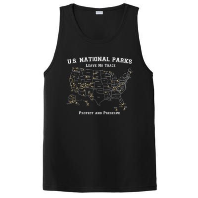 All 63 US National Parks Design For Campers Hikers Walkers PosiCharge Competitor Tank