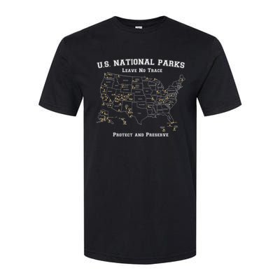 All 63 US National Parks Design For Campers Hikers Walkers Softstyle® CVC T-Shirt