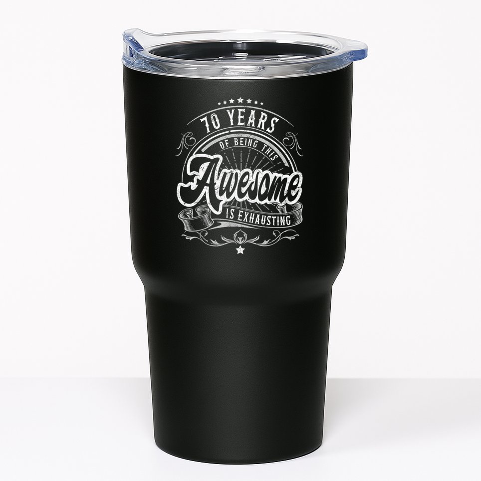 Awesome 70th Birthday Decorations 70th Birthday Tumbler