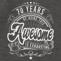 Awesome 70th Birthday Decorations 70th Birthday Vector Backpack