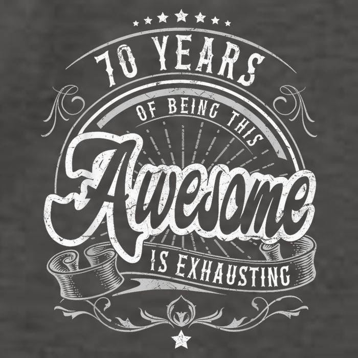 Awesome 70th Birthday Decorations 70th Birthday Vector Backpack