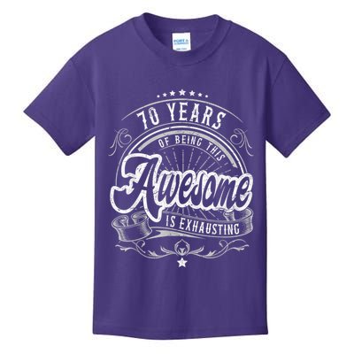Awesome 70th Birthday Decorations 70th Birthday Kids T-Shirt