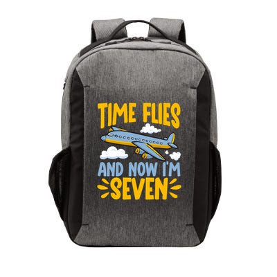 Aircraft 7th Birthday 7 Year Old Pilot Birthday Airplane Vector Backpack