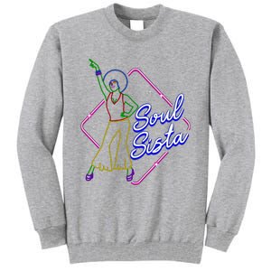 Afro 70s Soul Music Retro Disco Black Funk Sou Sista Tall Sweatshirt