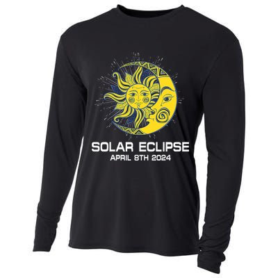 Apri 8th 2024 Total Solar Eclipse 2024 Cooling Performance Long Sleeve Crew